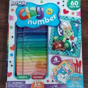 Clay by Number 60 Piece Set - Multicolor